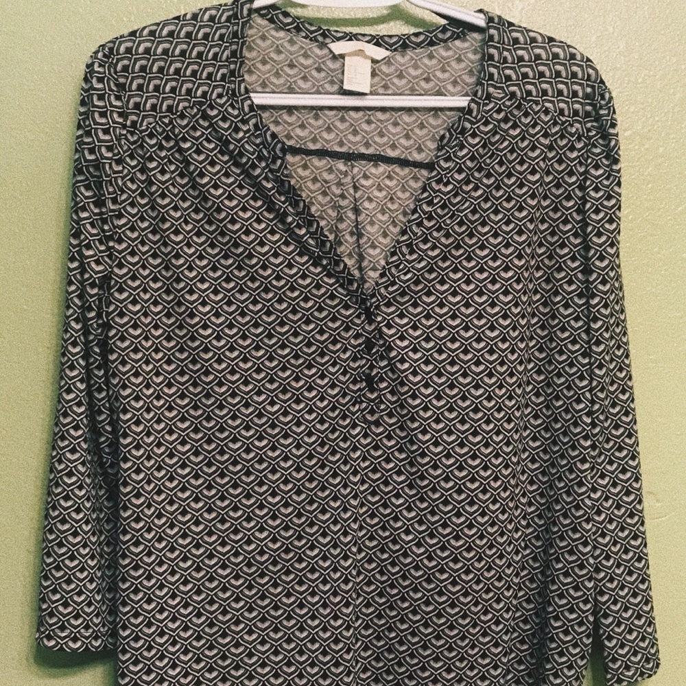 H&M 3/4 Sleeve Top